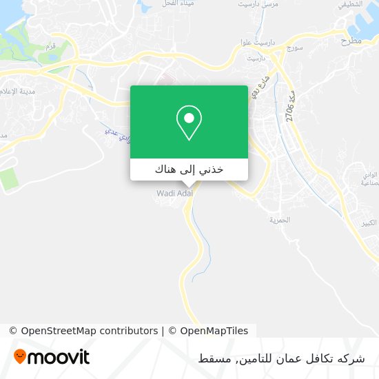 خريطة شركه تكافل عمان للتامين