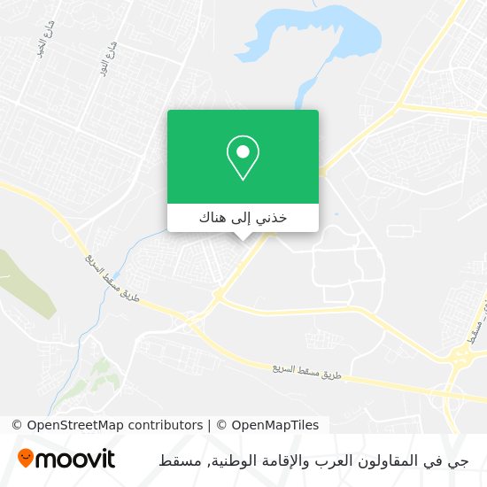 خريطة جي في المقاولون العرب والإقامة الوطنية