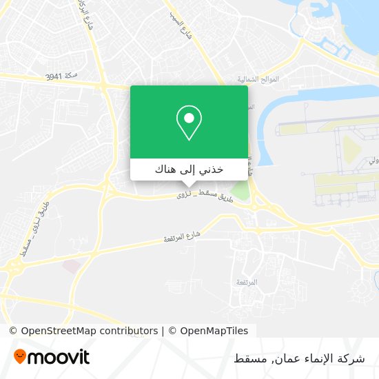 خريطة شركة الإنماء عمان