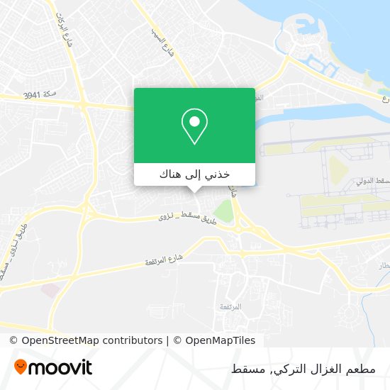 خريطة مطعم الغزال التركي