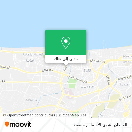 خريطة القبطان لشوي الأسماك