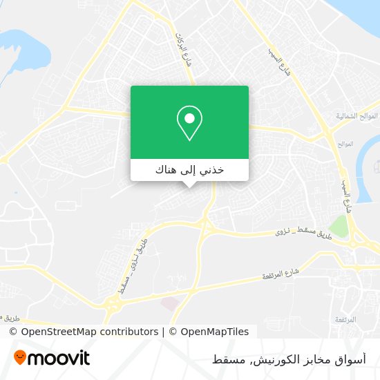 خريطة أسواق مخابز الكورنيش