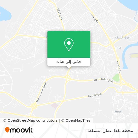 خريطة محطة نفط عمان
