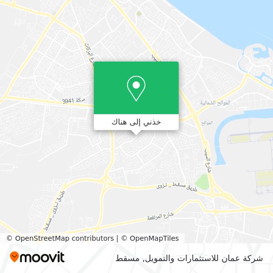 خريطة شركة عمان للاستثمارات والتمويل