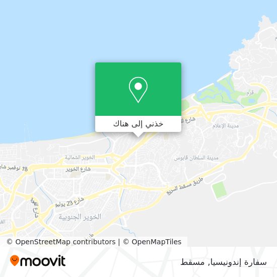 خريطة سفارة إندونيسيا