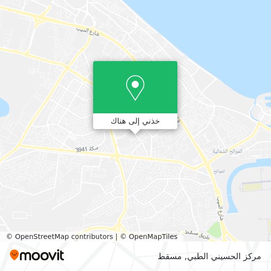 خريطة مركز الحسيني الطبي