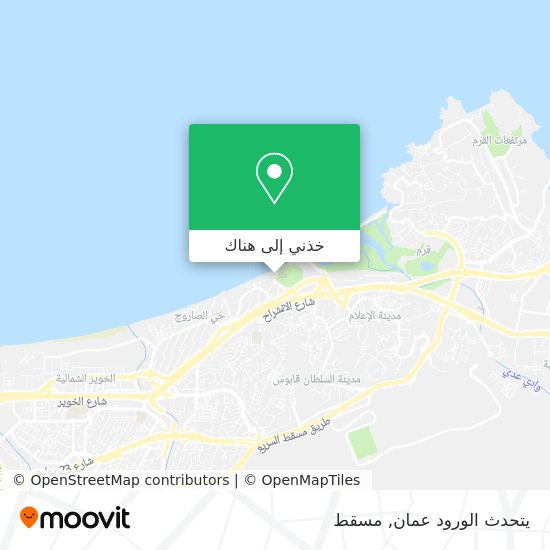 خريطة يتحدث الورود عمان