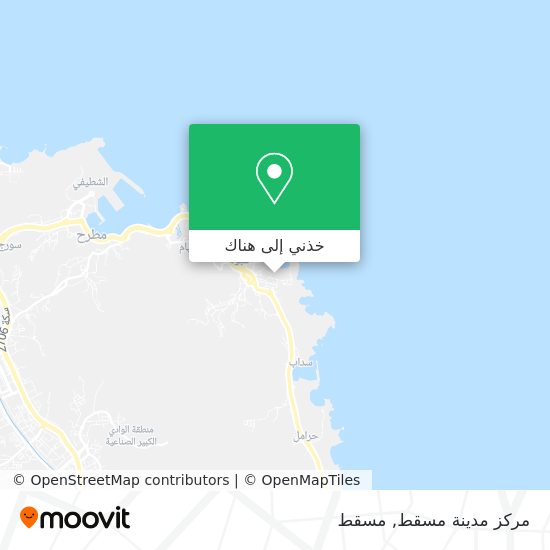 خريطة مركز مدينة مسقط