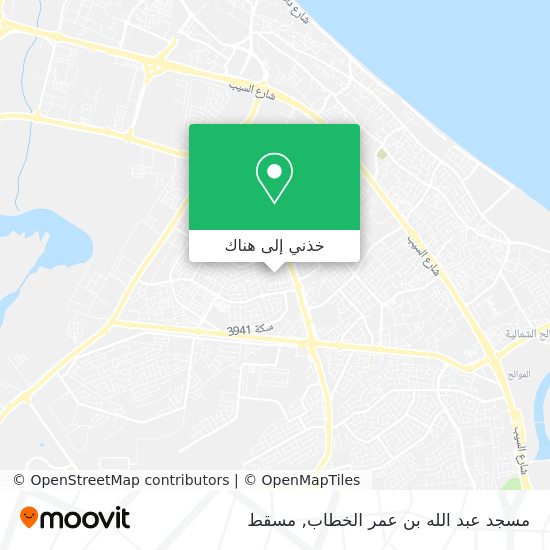 خريطة مسجد عبد الله بن عمر الخطاب