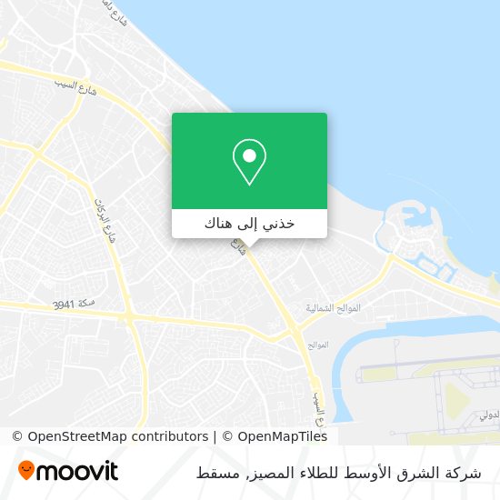 خريطة شركة الشرق الأوسط للطلاء المصيز