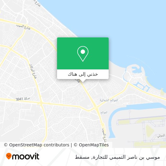 خريطة موسي بن ناصر التميمي للتجارة