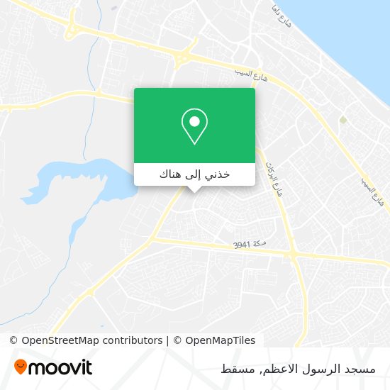 خريطة مسجد الرسول الاعظم