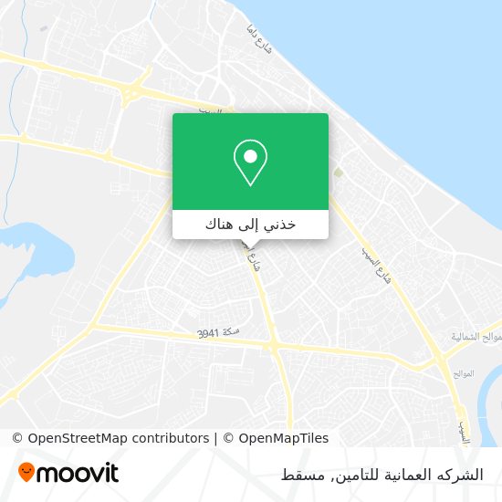 خريطة الشركه العمانية للتامين