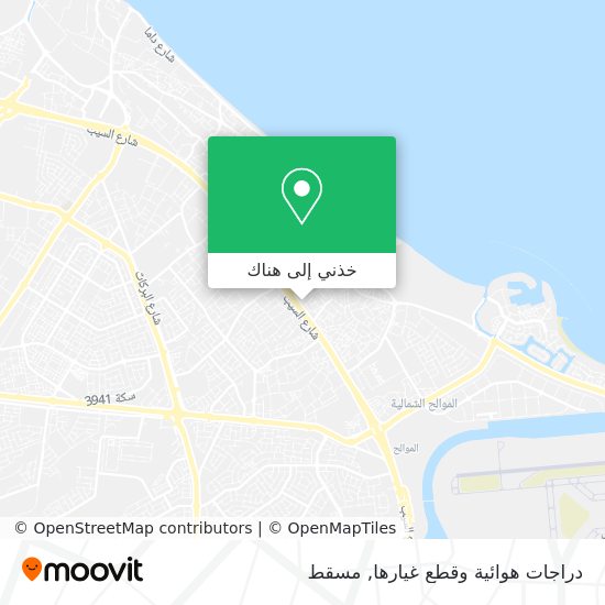 خريطة دراجات هوائية وقطع غيارها