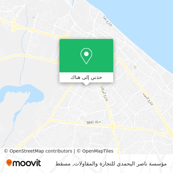 خريطة مؤسسة ناصر اليحمدي للتجارة والمقاولات
