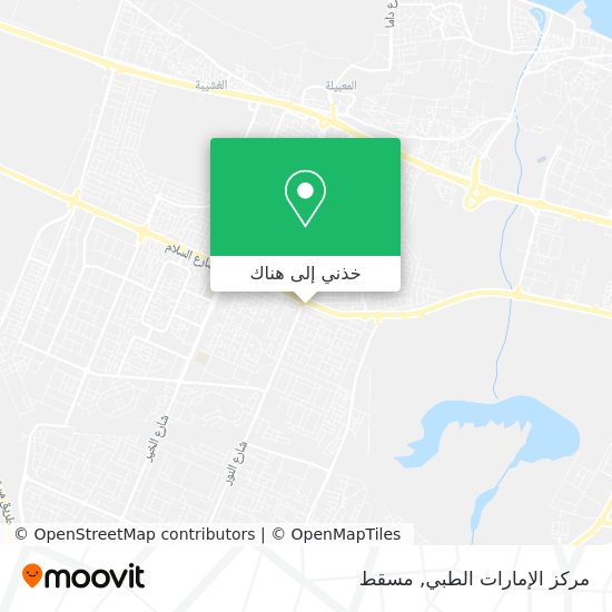 خريطة مركز الإمارات الطبي