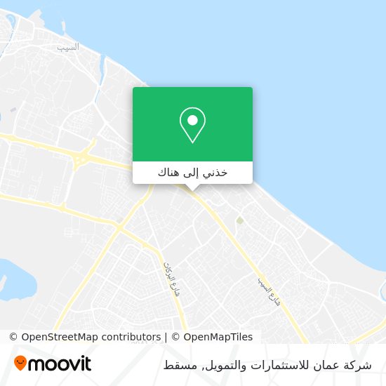 خريطة شركة عمان للاستثمارات والتمويل
