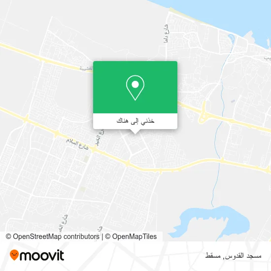 خريطة مسجد القدوس