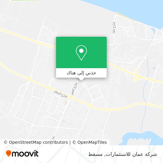 خريطة شركة عمان للاستثمارات