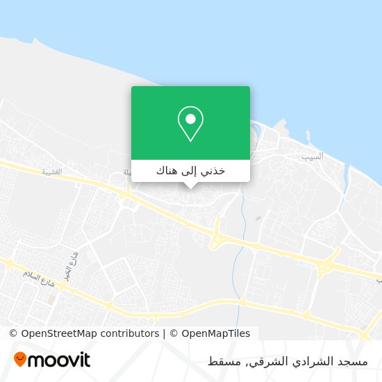 خريطة مسجد الشرادي الشرقي