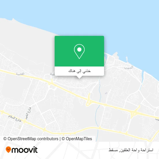 خريطة استراحة واحة العلقين