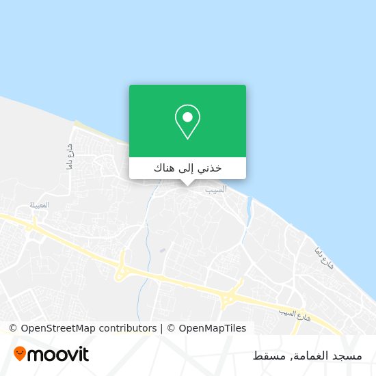 خريطة مسجد الغمامة