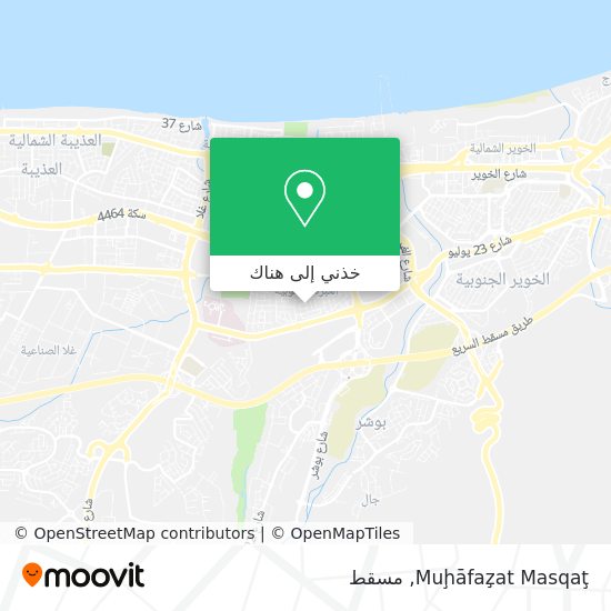 خريطة Muḩāfaz̧at Masqaţ