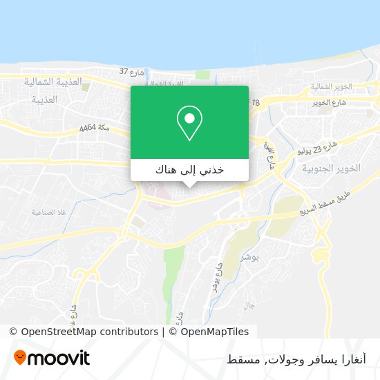 خريطة أنغارا يسافر وجولات