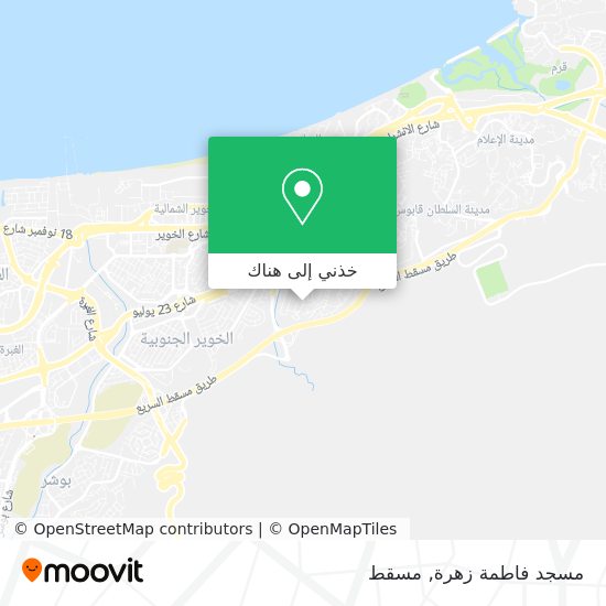 خريطة مسجد فاطمة زهرة