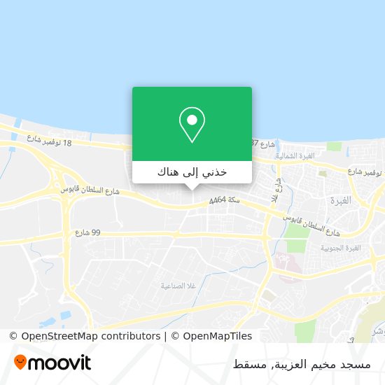 خريطة مسجد مخيم العزيبة