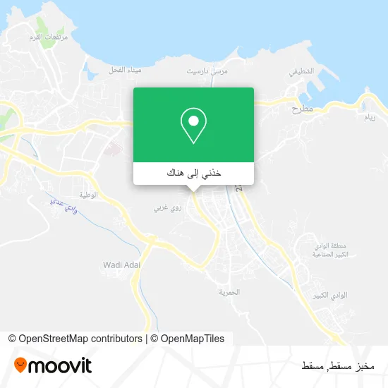 خريطة مخبز مسقط