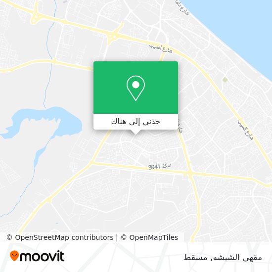 خريطة مقهى الشيشه