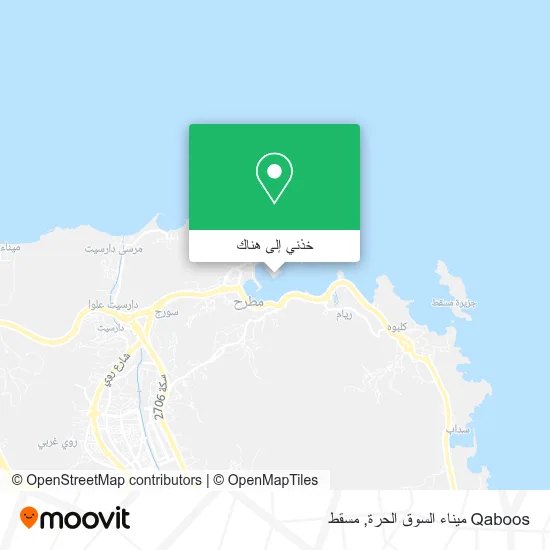 خريطة Qaboos ميناء السوق الحرة