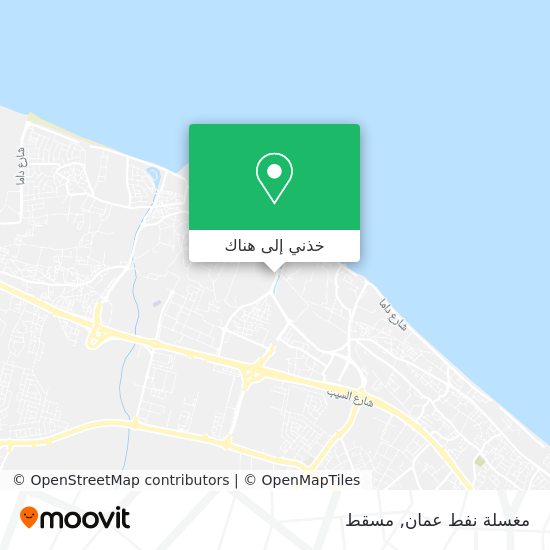 خريطة مغسلة نفط عمان