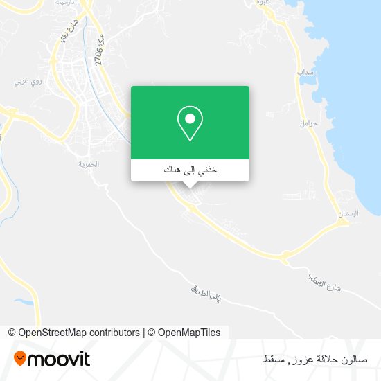 خريطة صالون حلاقة عزوز