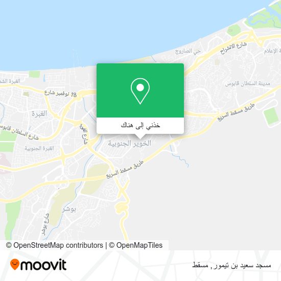 خريطة مسجد سعيد بن تيمور