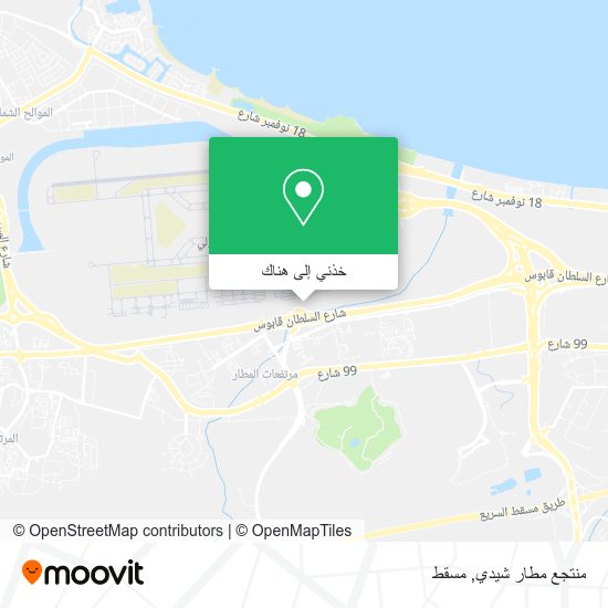خريطة منتجع مطار شيدي