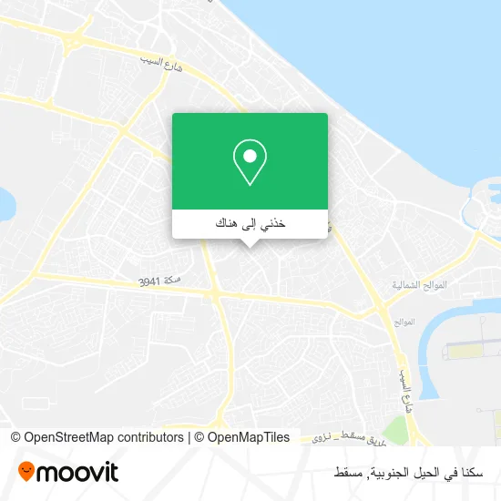 خريطة سكنا في الحيل الجنوبية