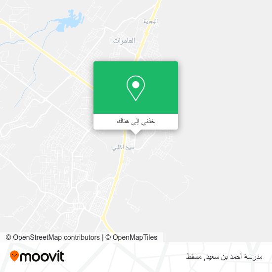 خريطة مدرسة أحمد بن سعيد