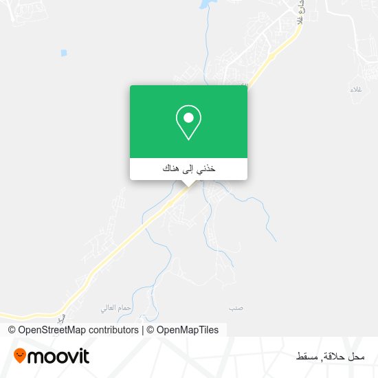 خريطة محل حلاقة