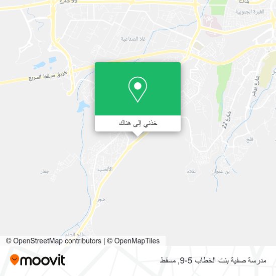 خريطة مدرسة صفية بنت الخطاب 5-9