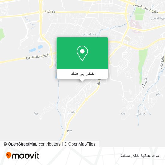 خريطة مواد غذائية بقالة