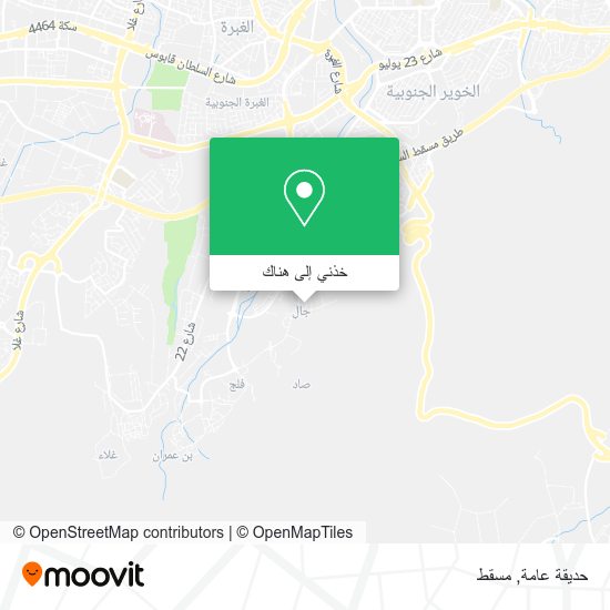 خريطة حديقة عامة
