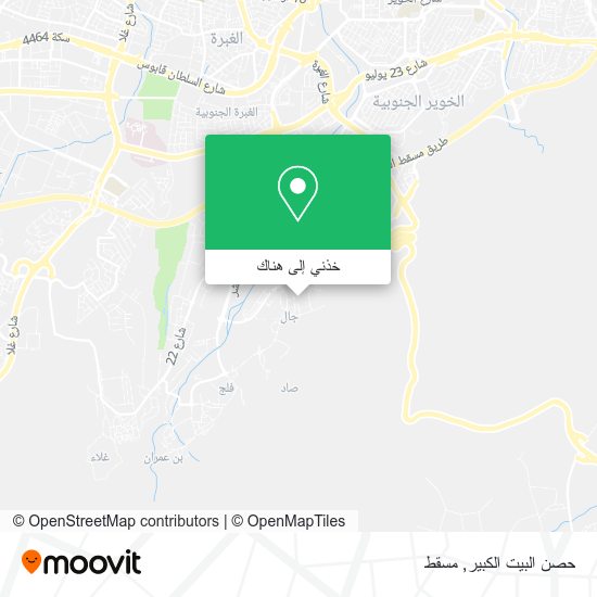 خريطة حصن البيت الكبير