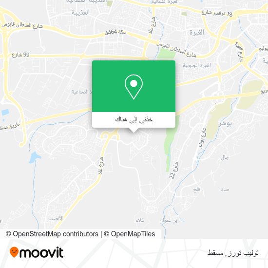 خريطة توليب تورز