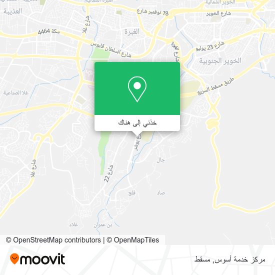 خريطة مركز خدمة أسوس