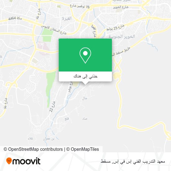 خريطة معهد التدريب الفني إس في إس