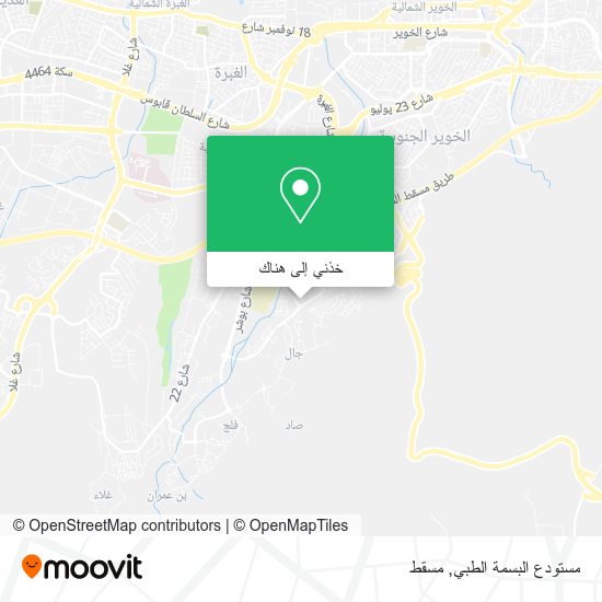 خريطة مستودع البسمة الطبي