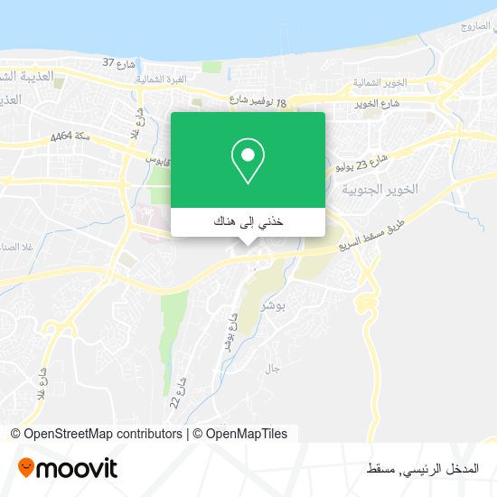 خريطة المدخل الرئيسي