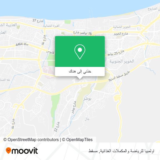 خريطة اولمبيا للرياضة والمكملات الغذائية